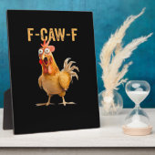 Grappige Kip Humor F-Caw-F  Fotoplaat (Zijkant)