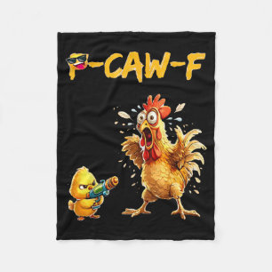 Grappige Kip Humor Quote Haan Meme Kraai F Voor M Fleece Deken