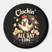 Grappige kip Humor rustieke Boerderij leven Magneet (Voorkant)