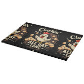 Grappige kip Humor rustieke Boerderij leven Snijplank (Hoek)