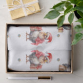 Grappige Kip Kerst Vakantie Shoppers Wit Tissuepapier (Geschenk)