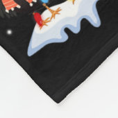 Grappige kip kerstboom pyjama Kerstmis mannen vrou Fleece Deken (Hoek)