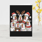 Grappige Kip Kerstverlichting Boerderij Dier Schat Kaart (Gele Bloem)