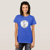 Grappige kip lijnkunst t-shirt (Voorkant volledig)