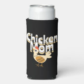 Grappige kip mam gepersonaliseerd seltzer blikjeskoeler (Seltzer Voorkant)