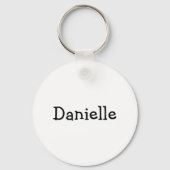 Grappige kip mam gepersonaliseerd sleutelhanger (Achterkant)