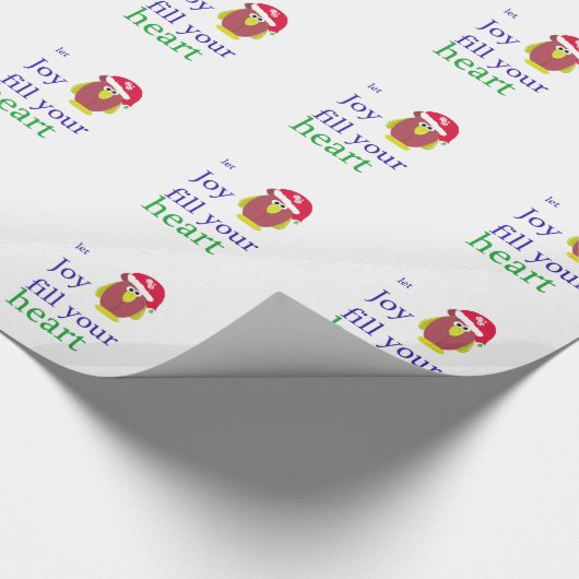 Grappige Kip met Hartverwarmende Spreuk Cadeaupapier (Hoek)