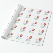 Grappige Kip met Hartverwarmende Spreuk Cadeaupapier (Uitgerold)