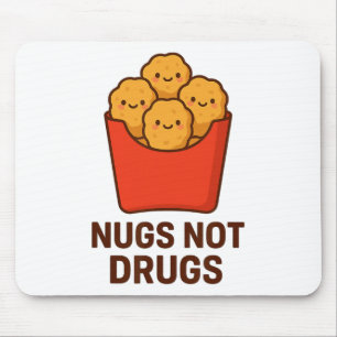 Grappige Kip Nugget Humor, Nugs Niet Drugs _1  Muismat