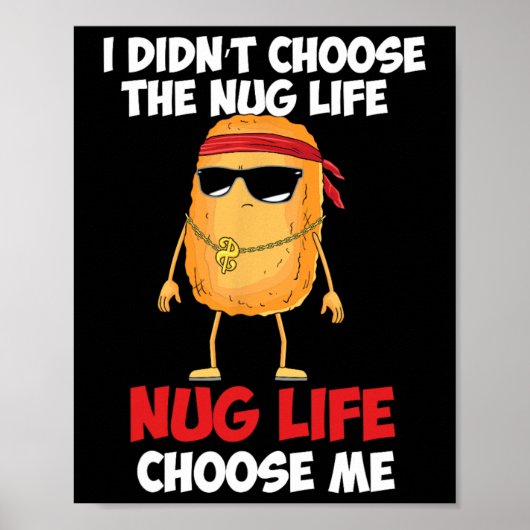 Grappige Kip Nugget nug Leven' Poster (Voorkant)