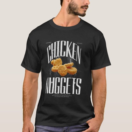Grappige Kip Nuggets Lover Retro Bootleg 90s T-shirt (Voorkant)