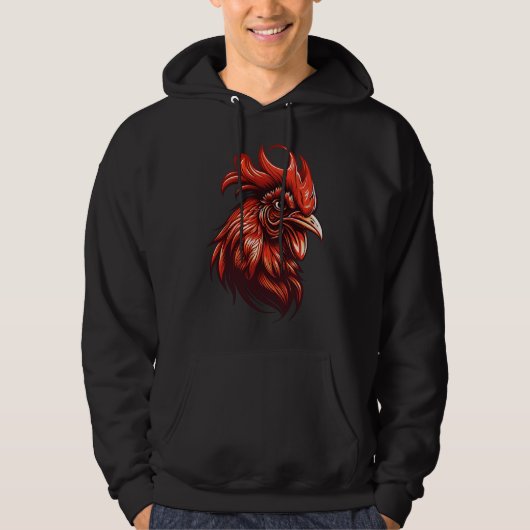 Grappige Kip Papa Vaderdag Cadeau  Hoodie (Voorkant)