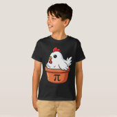 Grappige Kip Pot Pi Dag Taart Wiskunde Liefhebbers T-shirt (Voorkant volledig)