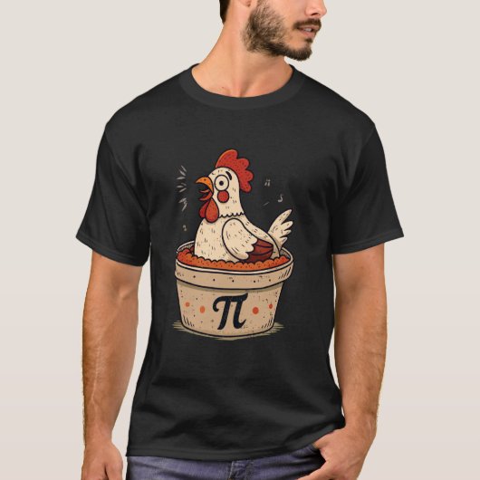 Grappige Kip Pot Pi Dag u2013 Wiskunde Liefhebber  T-shirt (Voorkant)