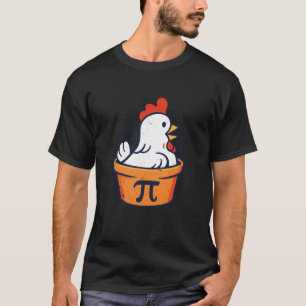 Grappige Kip Pot Pi Dag Wiskunde Geek Cadeau T-shirt