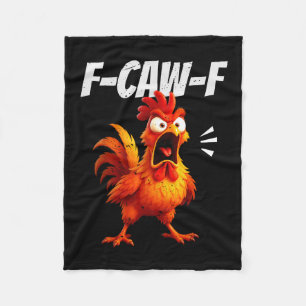 Grappige Kip Quote Haantje Humor Spreuk Mannen Vro Fleece Deken