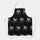 Grappige kip rijdt fiets wielrenner schattig dier schort (Voorkant)