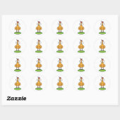 Grappige Kip Sticker | Boerderijdier Kunst (Vel)