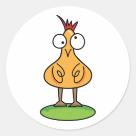 Grappige Kip Sticker | Boerderijdier Kunst