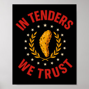 Grappige Kip Tender Eten Humor Kieskeurige Eter Ge Poster
