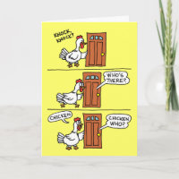 Grappige kip voelt zich snel beter Joke