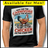 Grappige kip woordspeling carnivoor ketovore keto Tri-Blend shirt