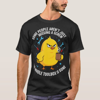 Grappige Kip Zegt Sommige Mensen Hebben Niet Allee T-shirt