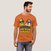 Grappige kipbanaan t-shirt (Voorkant volledig)