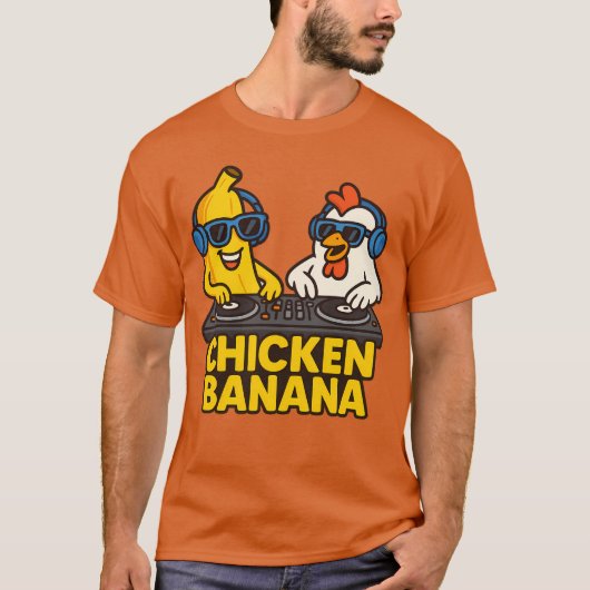 Grappige kipbanaan t-shirt (Voorkant)