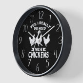 grappige kipliefhebbers woord kunst Grote klok (Hoek)