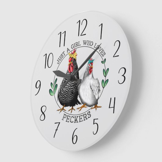 grappige kipliefhebbers woordkunst grote klok (Hoek)