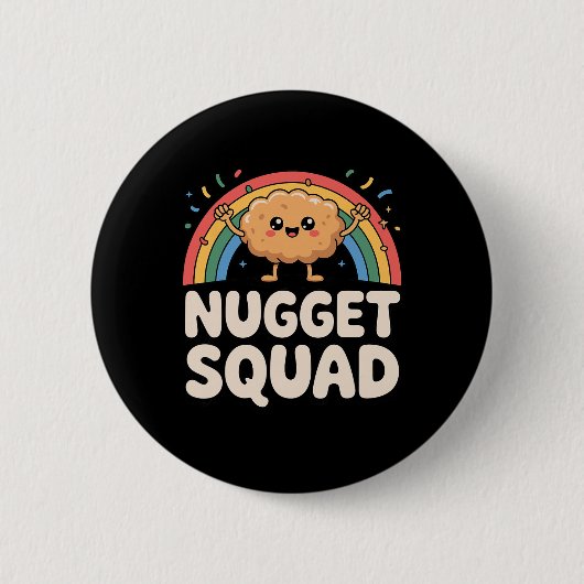 Grappige Kipnugget Kunst Voor Mannen Vrouwen Kinde Ronde Button 5,7 Cm (Voorkant)