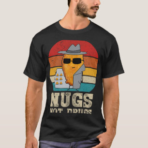 Grappige Kipnuggets - Nugs Niet Drugs Vintage T-shirt