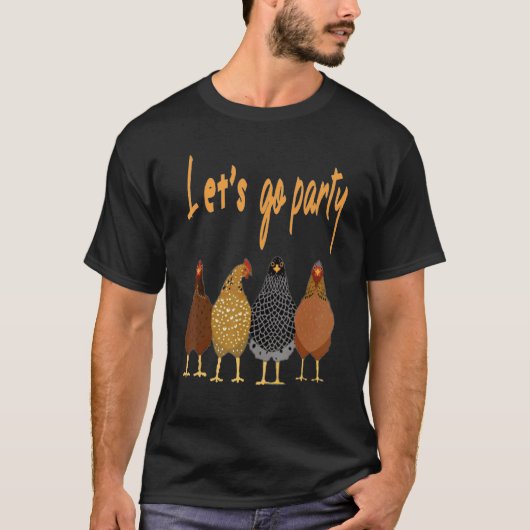 grappige kippen dag dans shirt pinda's laten we ga (Voorkant)
