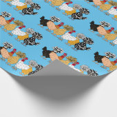 Grappige Kippen en Poolse Kippen Cadeaupapier (Hoek)