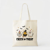 Grappige kippen Halloween Canvas tas (Voorkant)