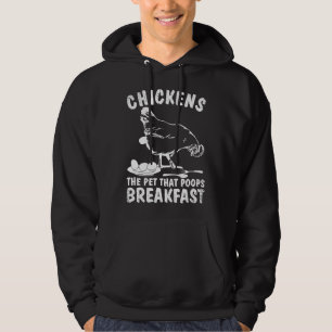 Grappige Kippen Huisdier Poep Ontbijt Achtertuin B Hoodie
