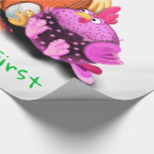 Grappige kippen inpakpapier (Hoek)