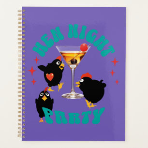 Grappige Kippen Nacht Feest Grappige Kip Planner