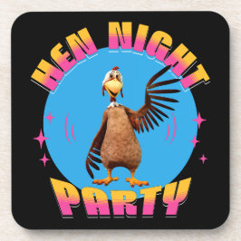 Grappige Kippen Nacht Kippenfeest Humor Bier Onderzetter