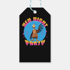 Grappige Kippen Nacht Kippenfeest Humor Cadeaulabel