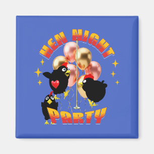 Grappige Kippen Nacht Kippenfeest Humor Magneet