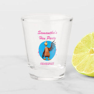 Grappige Kippen Nacht Kippenfeest Humor Shot Glas
