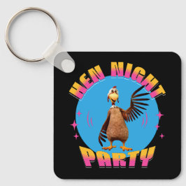 Grappige Kippen Nacht Kippenfeest Humor Sleutelhanger