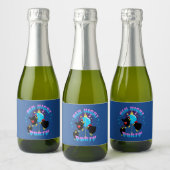 Grappige Kippen Nacht Kippenfeest Humor Sparkling Wijnetiket (Flessen)