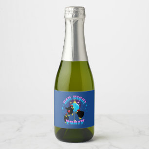 Grappige Kippen Nacht Kippenfeest Humor Sparkling Wijnetiket