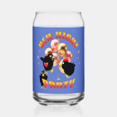 Grappige Kippen Nachtfeest Grappige Kip Blikvorm Glas (Voorkant)