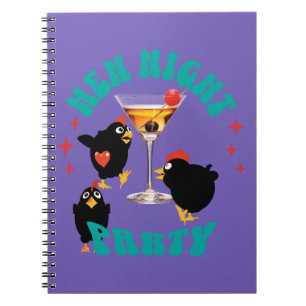 Grappige Kippen Nachtfeest Grappige Kip Notitieboek