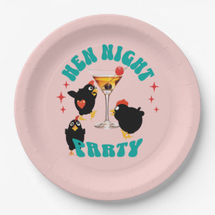 Grappige Kippen Nachtfeest Grappige Kip Papieren Bordje