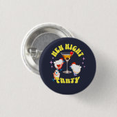 Grappige Kippen Nachtfeest Grappige Kip Ronde Button 3,2 Cm (Voorkant /achterkant)